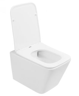 Унитаз ABBER Rechteck AC1201T безободковый смыв торнадо белый